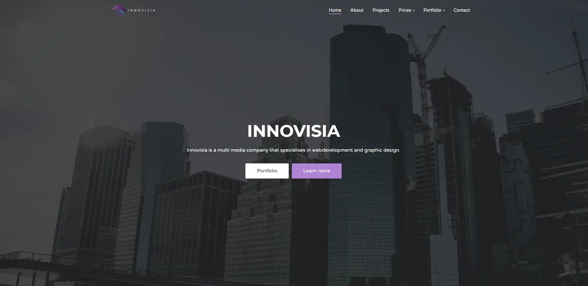 Homepage van Innovisia.nl